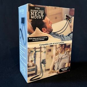 Vibe Grey Hands Free Neck Mount Table Top Smart Phone Holder NEW